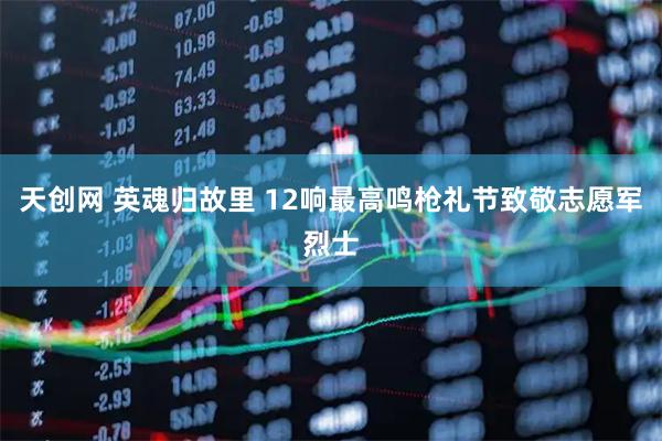天创网 英魂归故里 12响最高鸣枪礼节致敬志愿军烈士